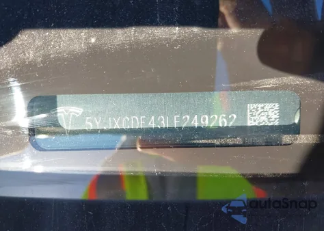 2020 Tesla Model X Performance Dual Motor All-Wheel Drive из США, поврежденный, VIN 5YJXCDE43LF249262